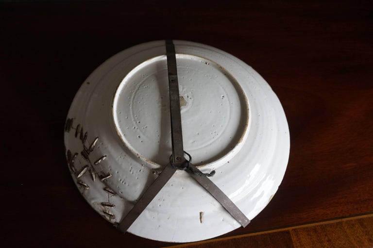 Pair of 18th Century Chinese Style Dutch Ceramic Plate Chargers with