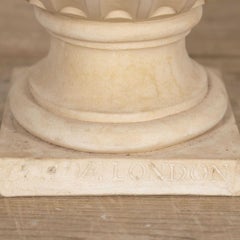 Pair of 18th Century Coade Stone Gothic Stoops