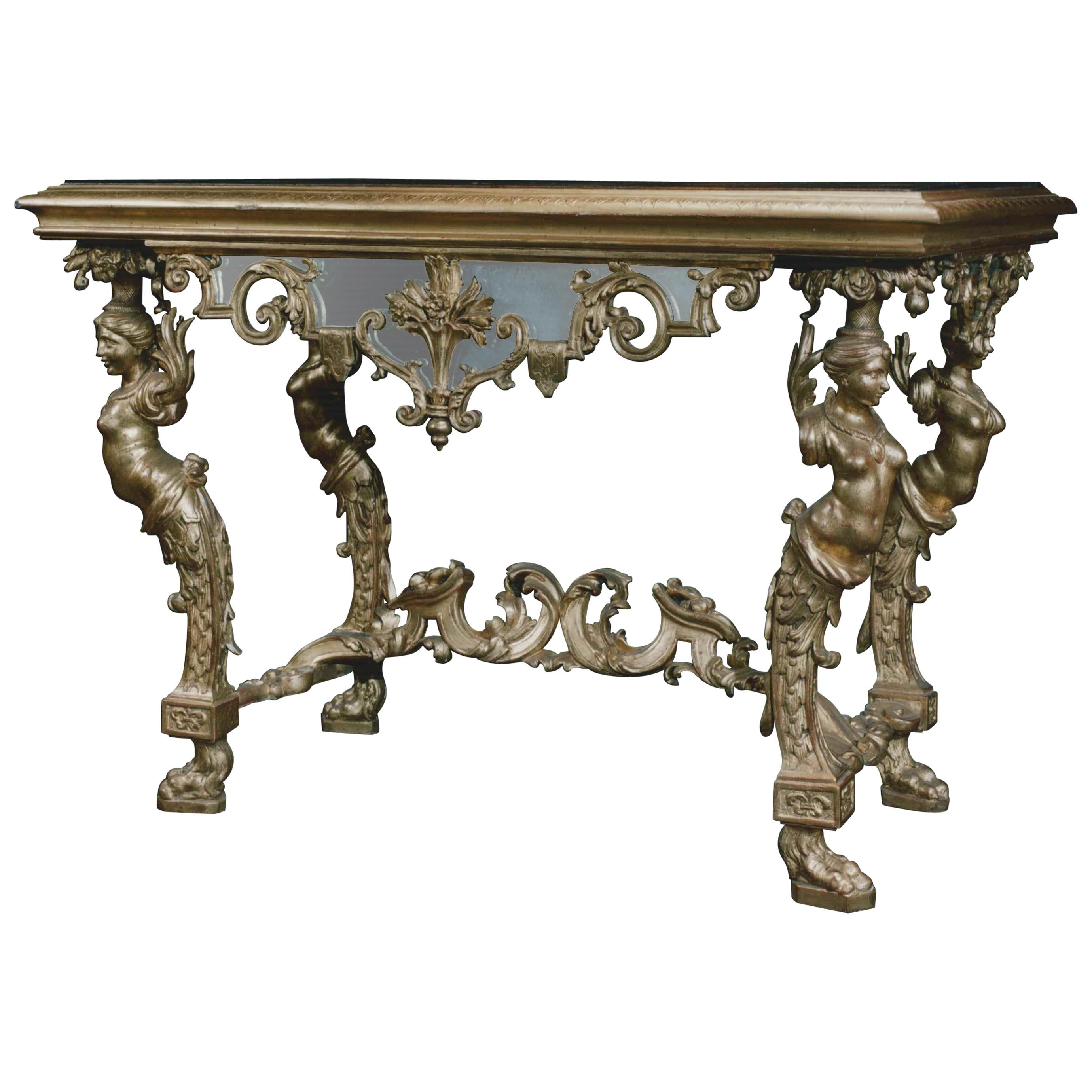 Paire de tables console du 18ème siècle Tesserae perlée  1700 en vente