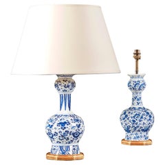 Pair of 18th Century Delft Vases as Lamps