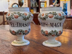 Pair of 18th Century Drug Jars