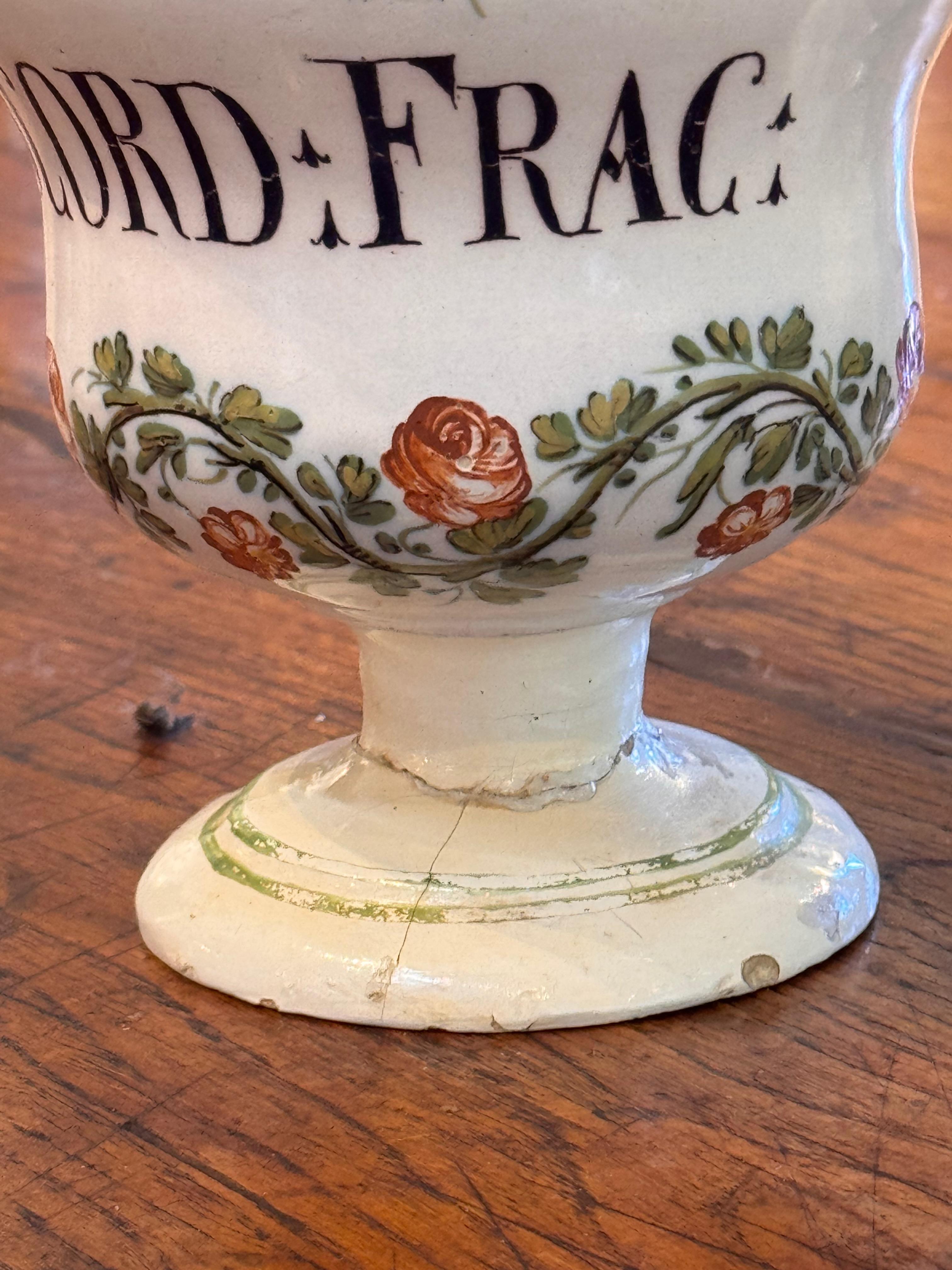 Pair of 18th Century Drug Jars For Sale 2