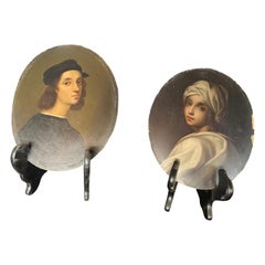 Pair of 18th century Dutch oil on board portraits