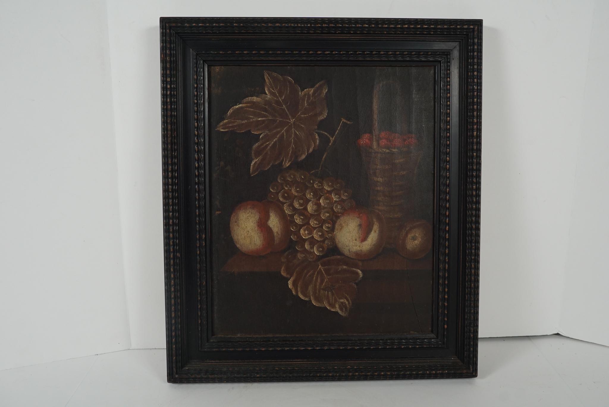 Pair of 18th Century Dutch Painted Still Lifes on Panels For Sale 1
