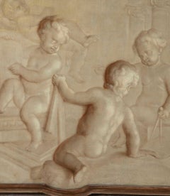 Pair of 18th Century En Grisaille Paintings in the Classical Manner