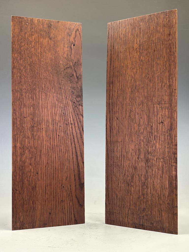 Paar englische geschnitzte Eichenpaneele aus dem 18. Jahrhundert mit mystischen Delphinen (Handgeschnitzt) im Angebot