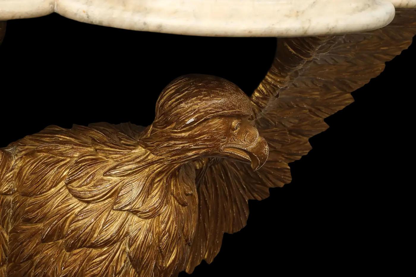 Pair of 18th Century English Eagle Console Tables in the Manner of William Kent For Sale 6