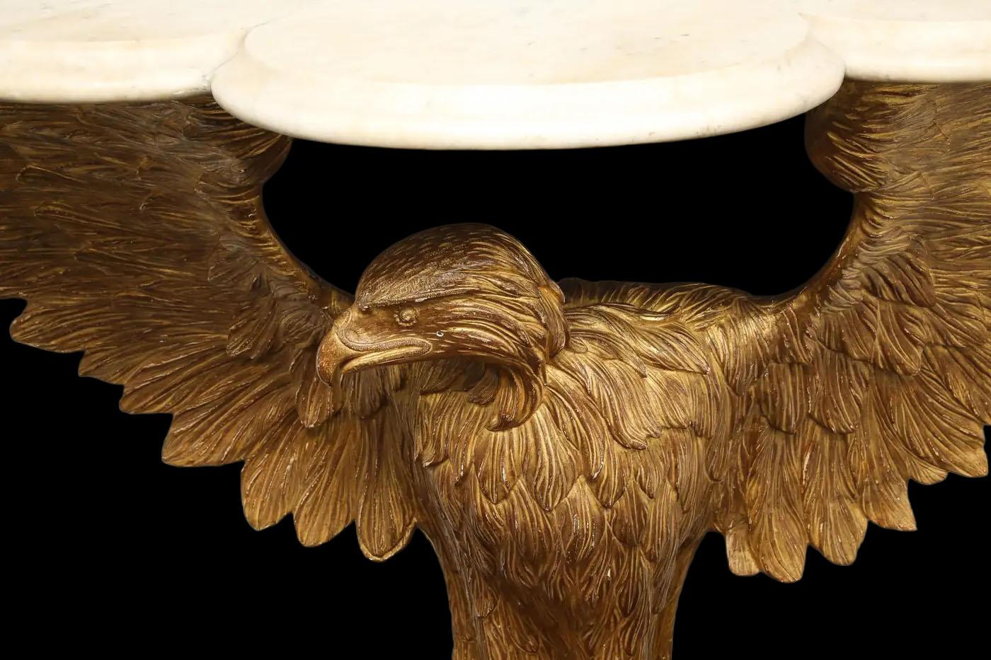 Pair of 18th Century English Eagle Console Tables in the Manner of William Kent For Sale 7