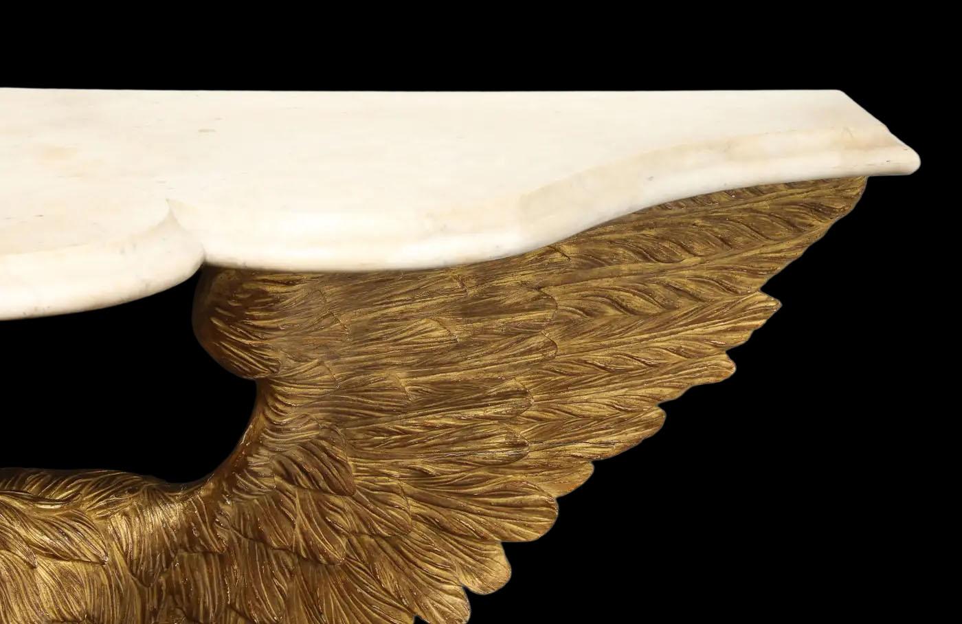 Pair of 18th Century English Eagle Console Tables in the Manner of William Kent For Sale 11