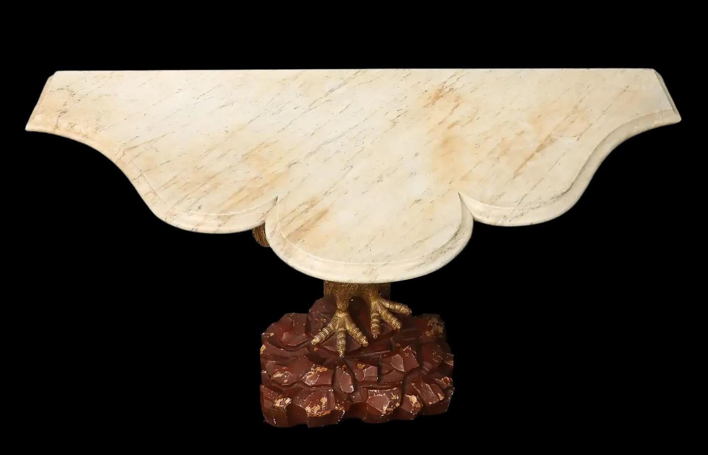 Pair of 18th Century English Eagle Console Tables in the Manner of William Kent For Sale 4