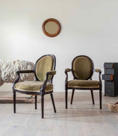 Pair of 18th Century English Salon Armchairs