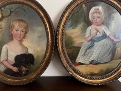 Pair of 18th Century English School Portraits of Children