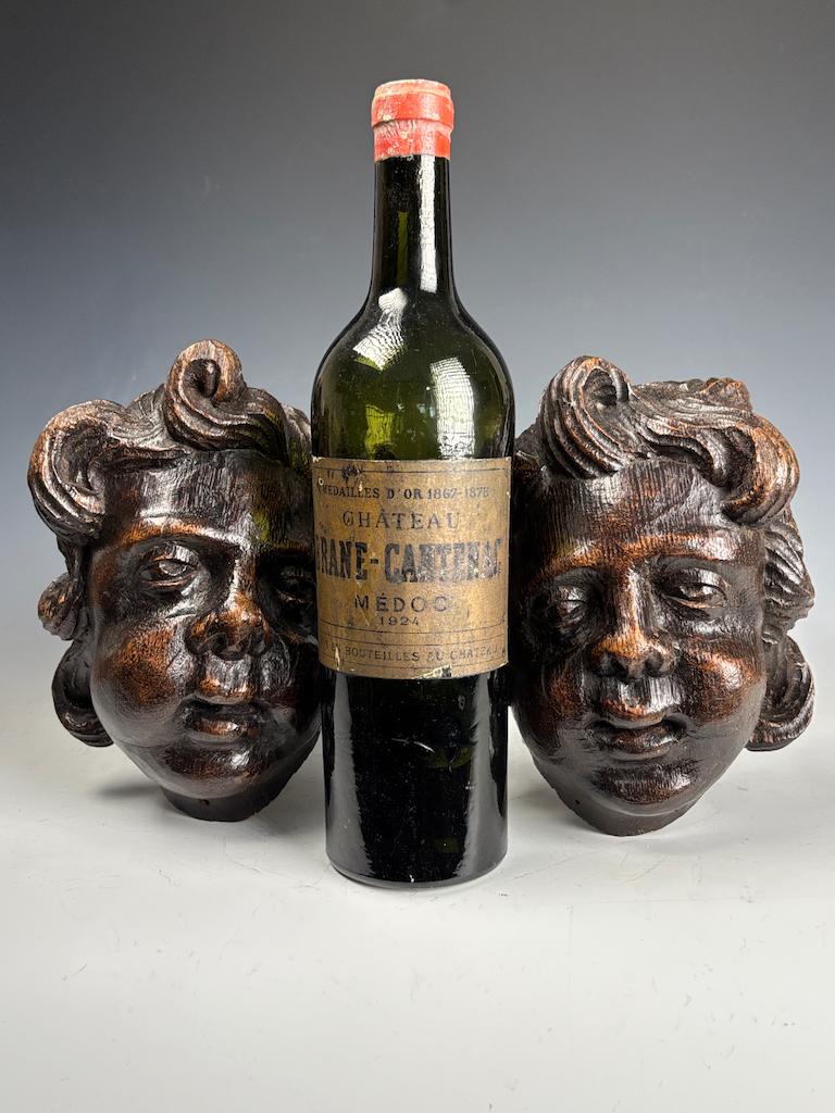 Pair of 18th Century Flemish Carved Wooden Cherub (Putto) Heads In Good Condition For Sale In Lincoln, GB