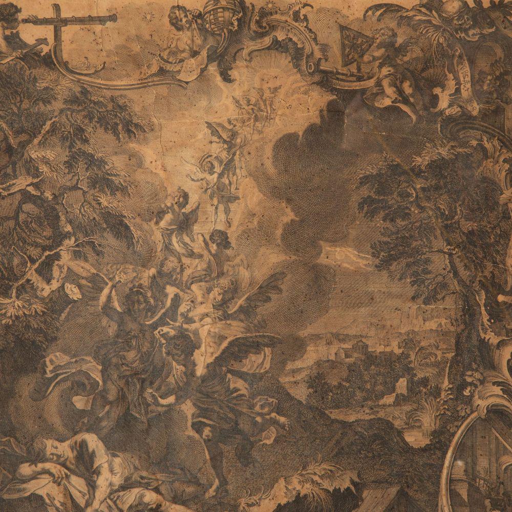Paire de Grisaille encadrée du 18ème siècle Bon état - En vente à Tetbury, Gloucestershire