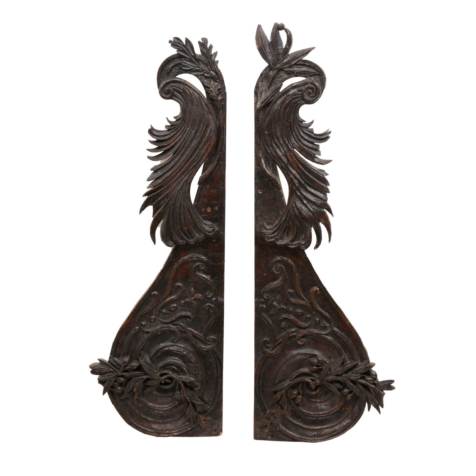 Pair of 18th Century French Architectural Carvings, ca. 1780 For Sale