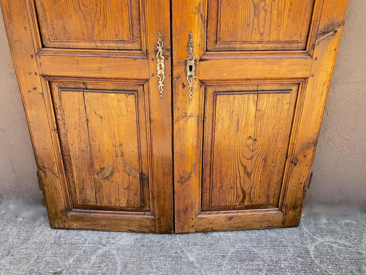 Pair of 18th Century French Armoire Doors In Good Condition For Sale In Pasadena, CA
