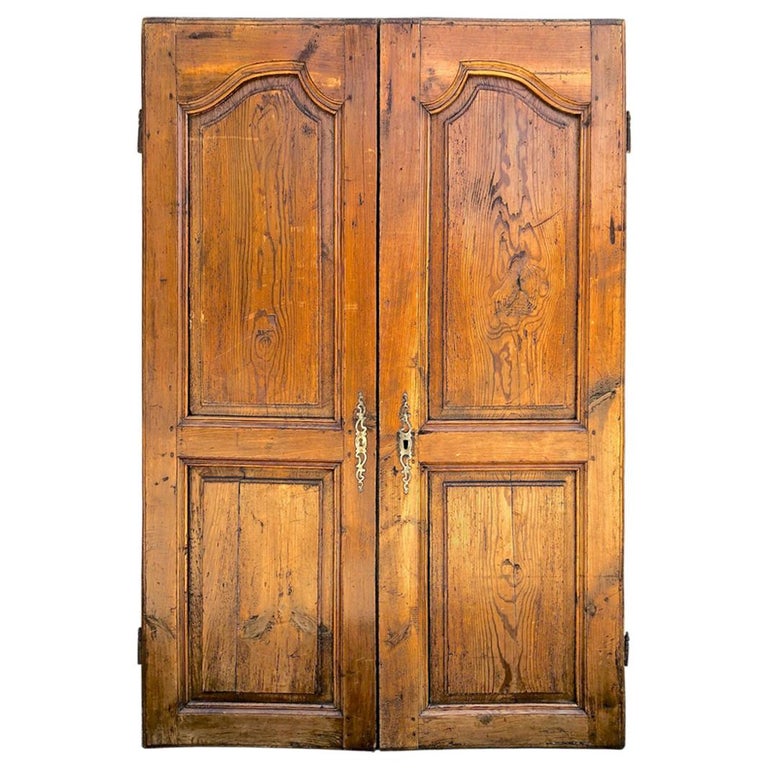 Paire de portes d'armoires françaises du 18ème siècle En vente sur 1stDibs