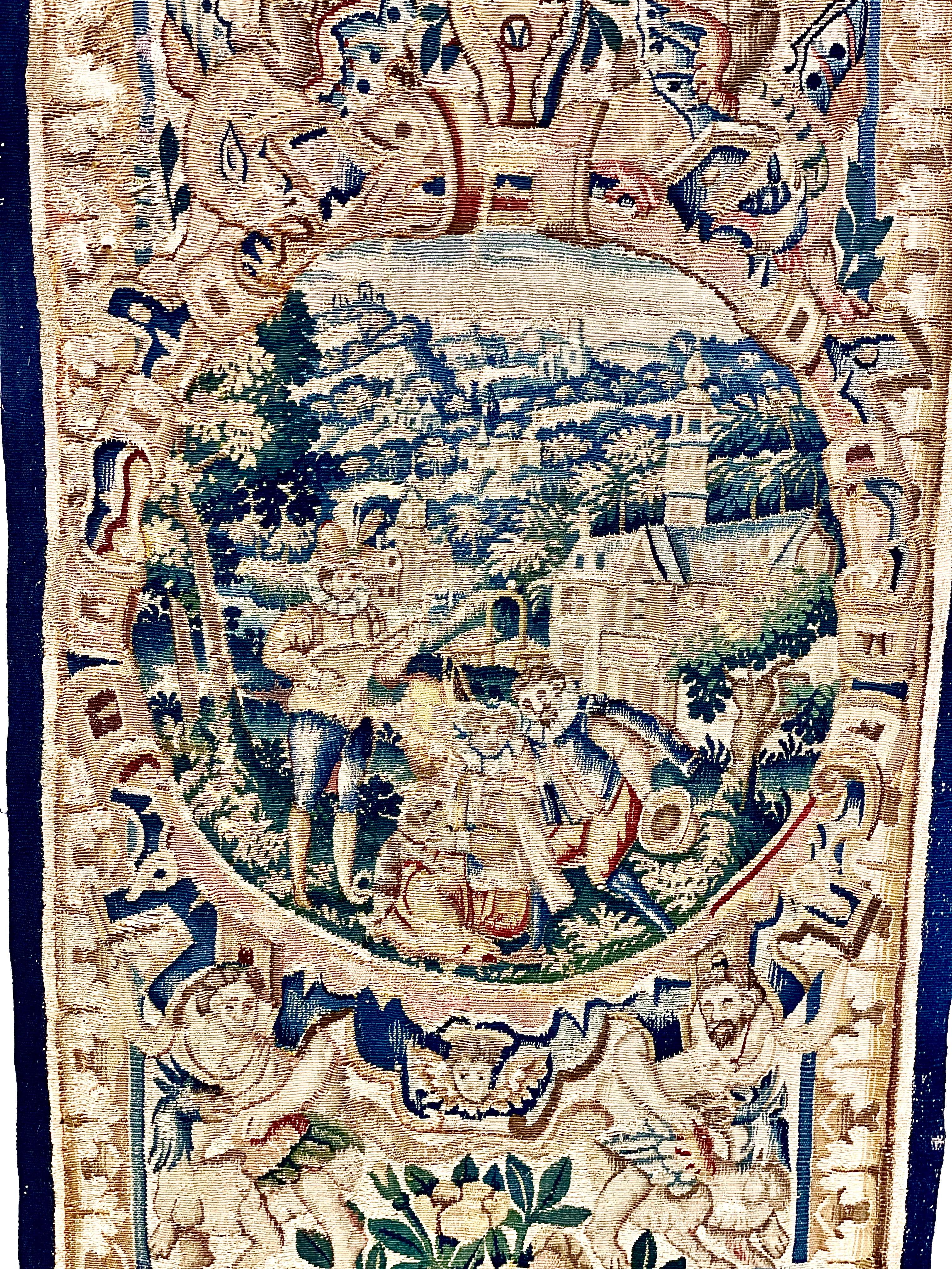 Set aus zwei Aubusson-Türteppichen aus dem 18. Jahrhundert im Angebot 2