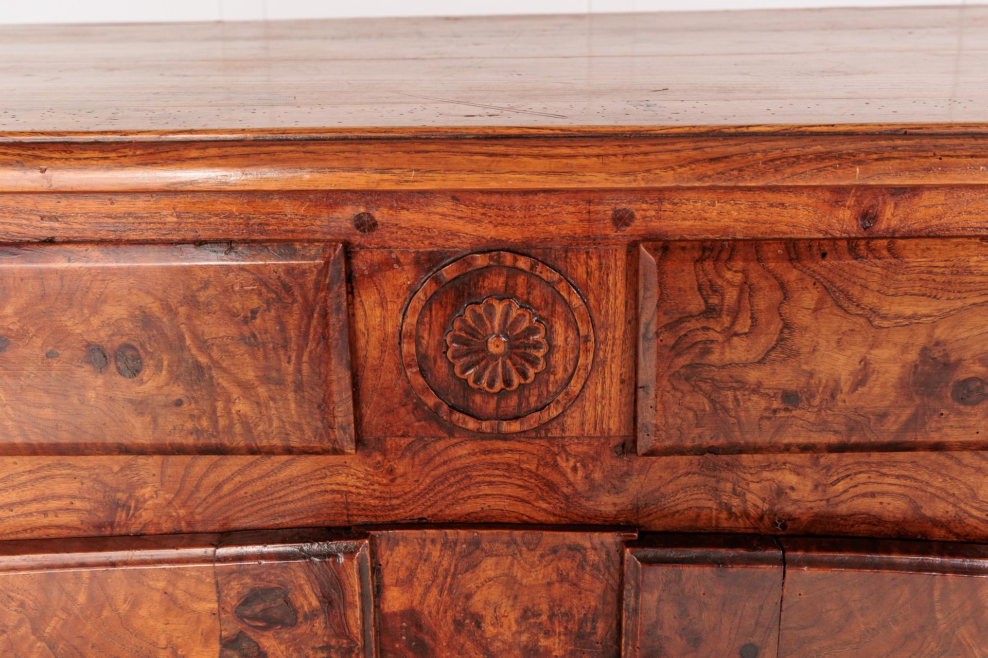 18th Century and Earlier Pair of 18th Century French Burr Ash Buffets For Sale