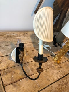 Pair of 18th Century French Carved Wood Sconces