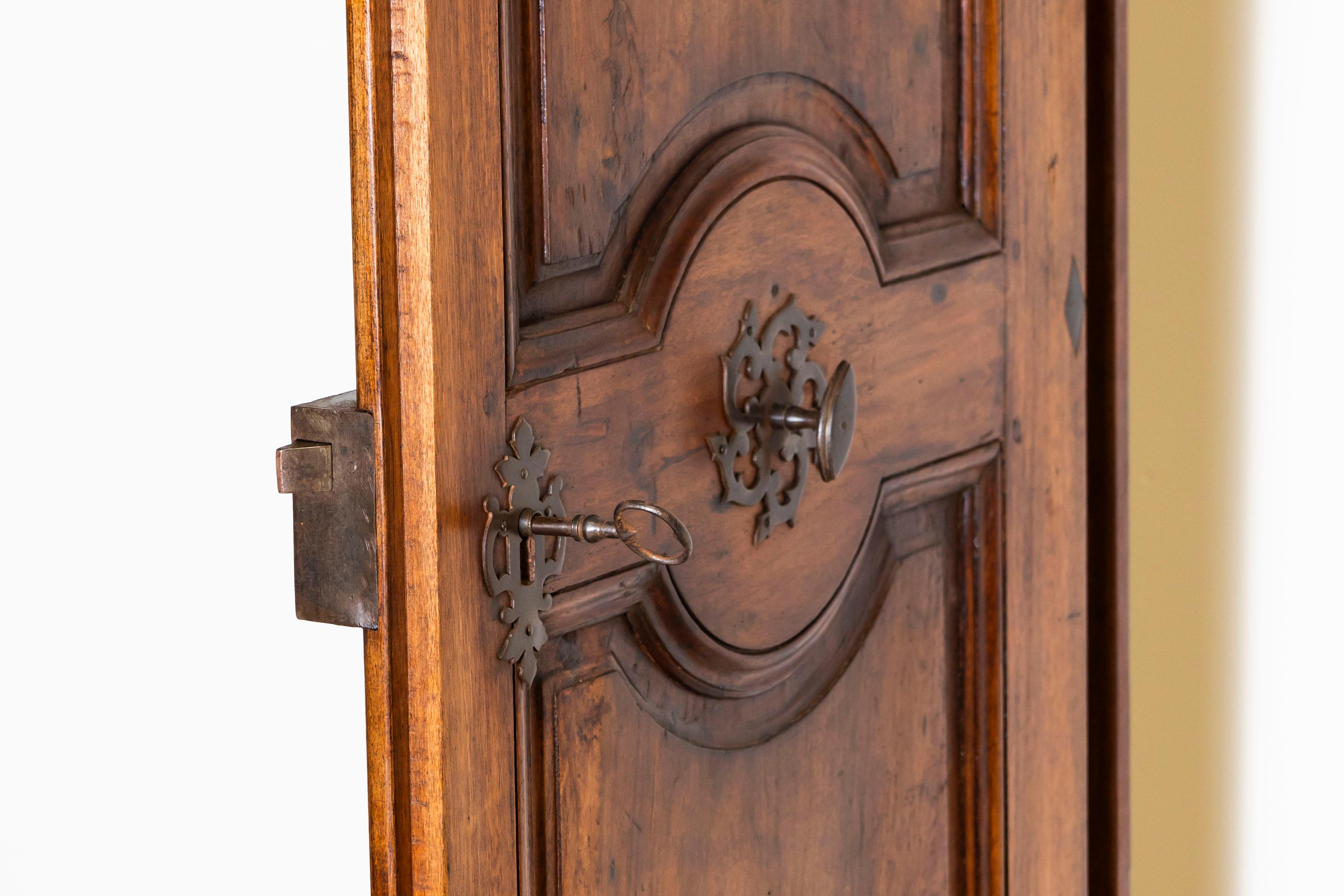 Iron Pair of 18th Century French Double-sided Aix Doors From Avignon For Sale