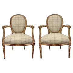 Pair of 18th Century French Fauteuil