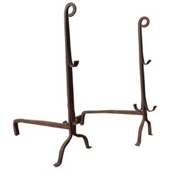 Pair of 18th Century French Fire Andirons