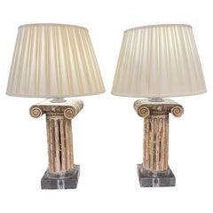 Pair of 18th Century French Fragment Lamps