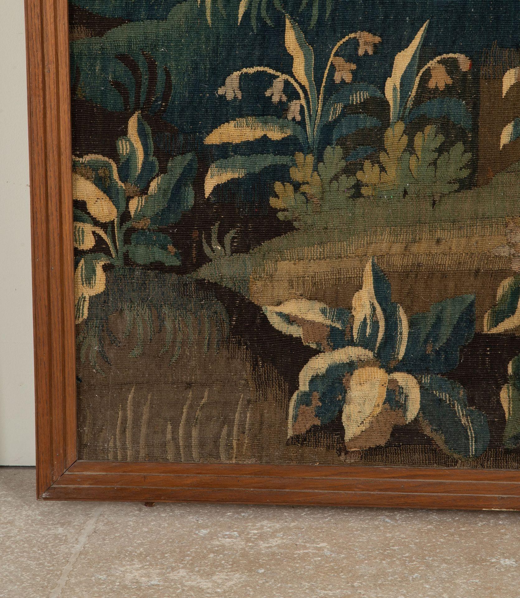 Arazzo Coppia di arazzi Aubusson francesi con cornice del XVIII secolo in vendita