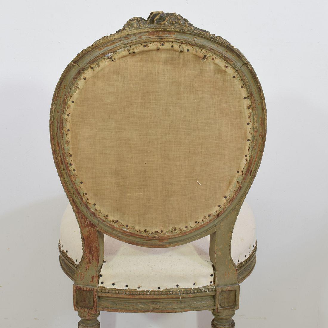 Pair of 18th Century French Louis XVI Side Chairs at 1stDibs