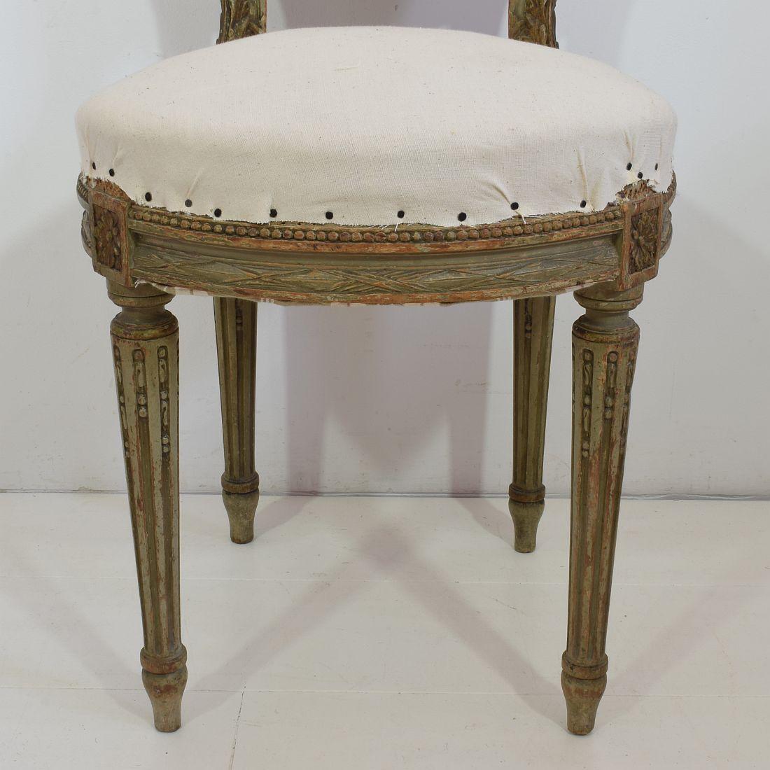 Pair of 18th Century French Louis XVI Side Chairs at 1stDibs