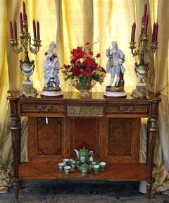 Pair of 19th Century Limoges Monvoisin Porcelain Figurines