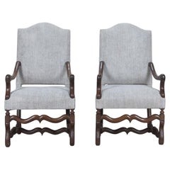Paire de chaises Os de Mouton françaises du 18e siècle