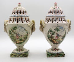 Pair of 18th Century French Potpourri Urns