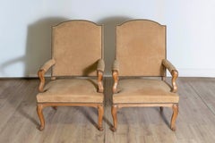 Pair of 18th Century French Régence Period Arm Chairs
