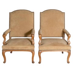 Pair of 18th Century French Régence Period Arm Chairs