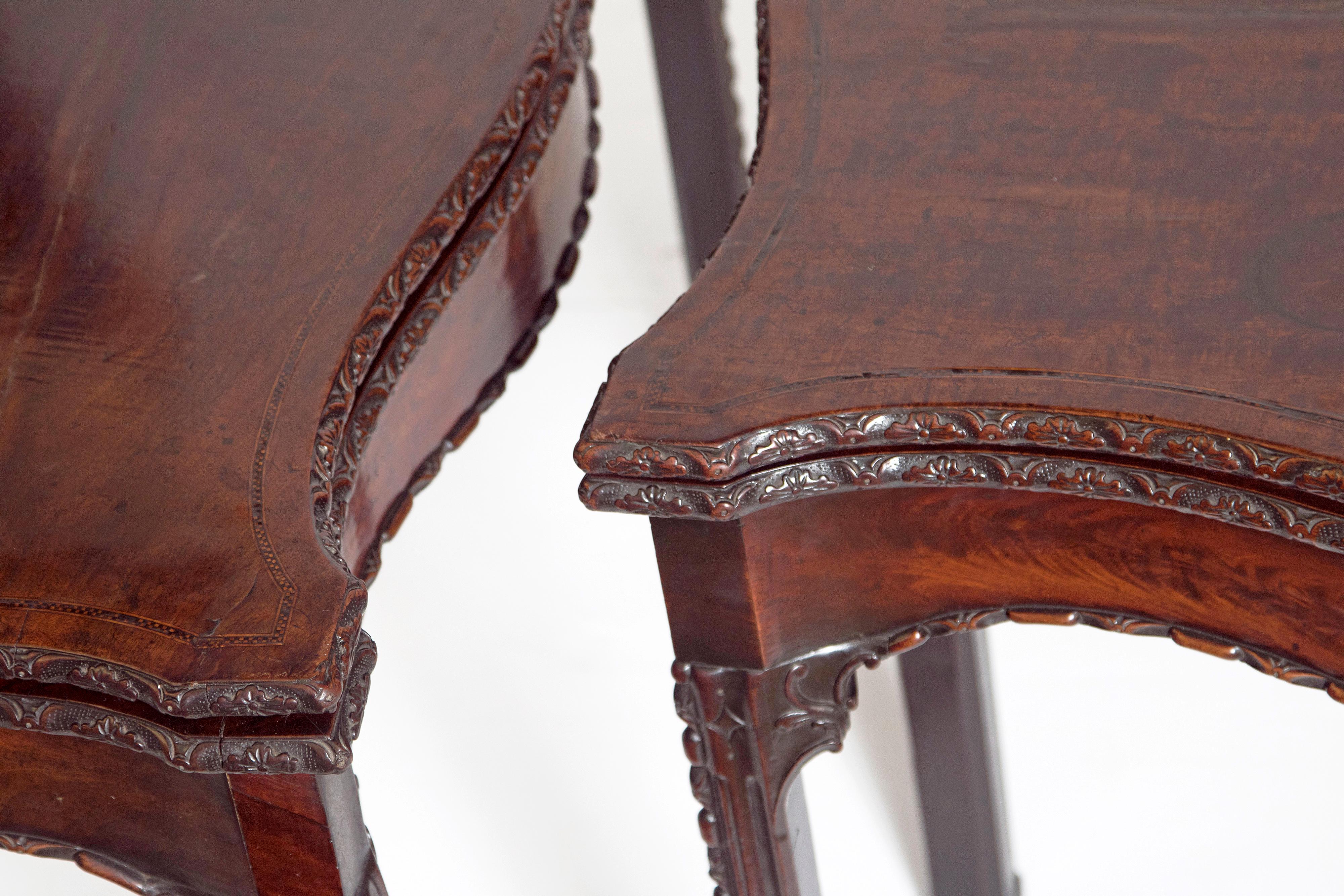 Pair of 18th Century George III Mahogany Card Tables 12