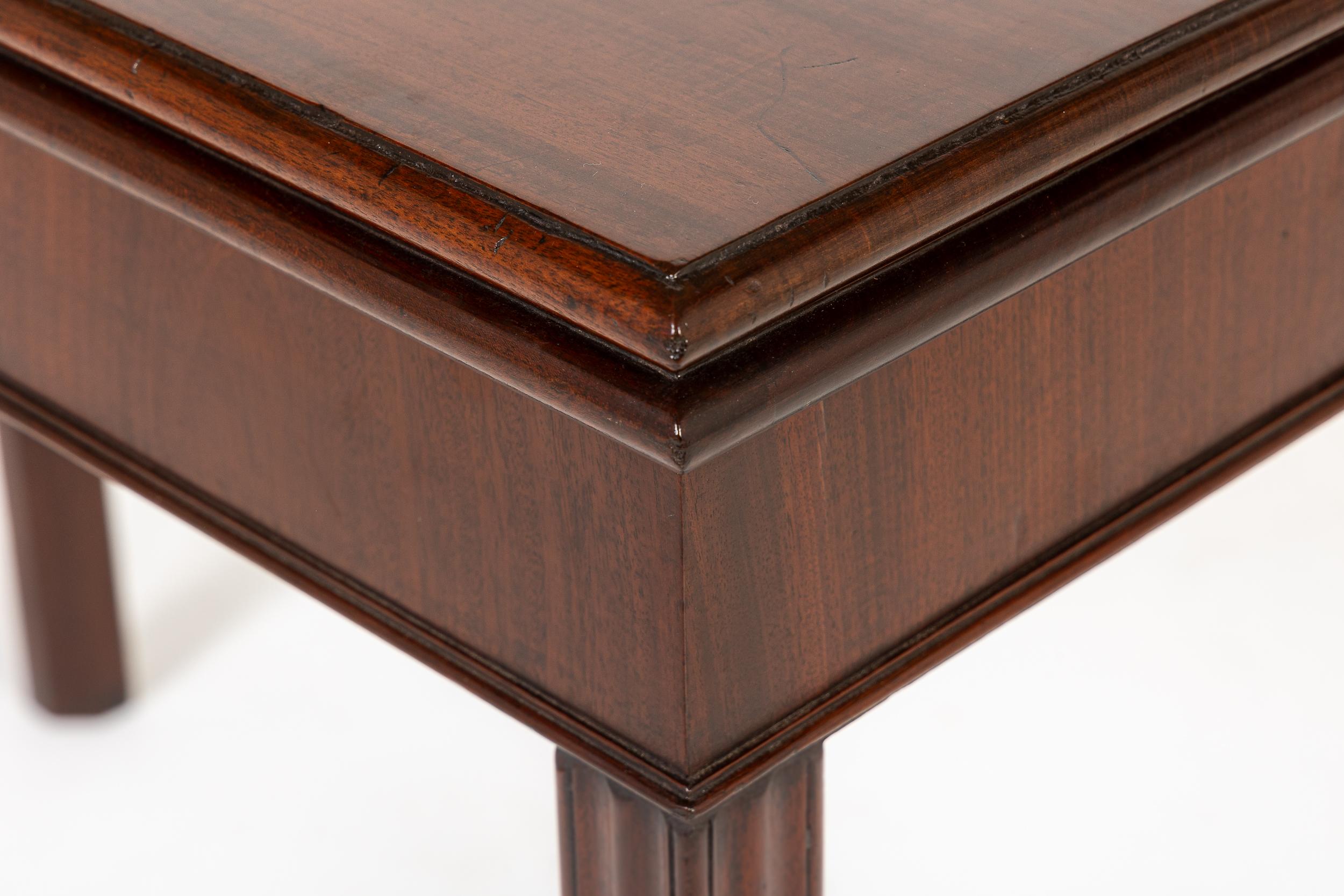 Paire de tables à cartes en acajou George III du 18ème siècle en vente 2