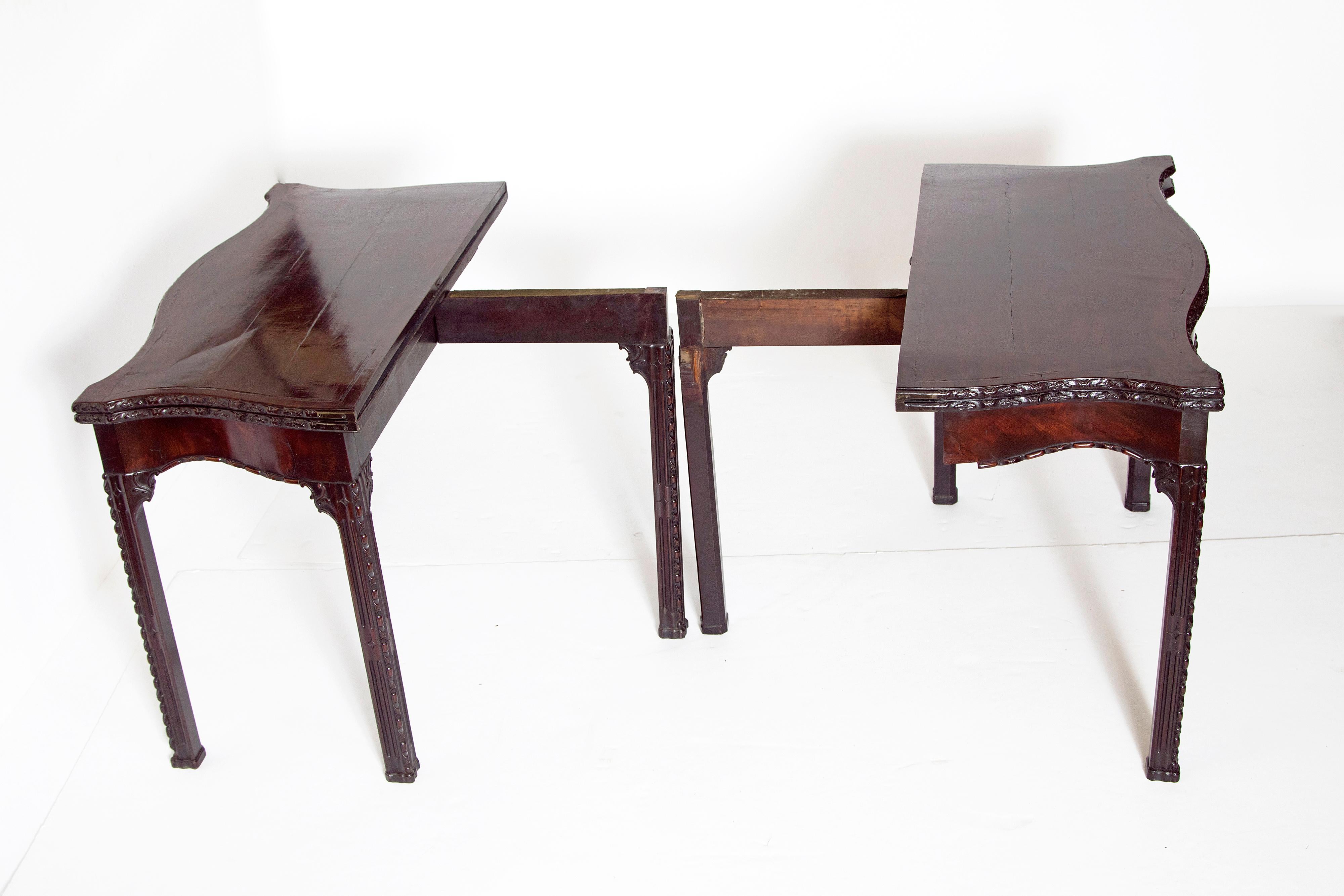 Pair of 18th Century George III Mahogany Card Tables 3