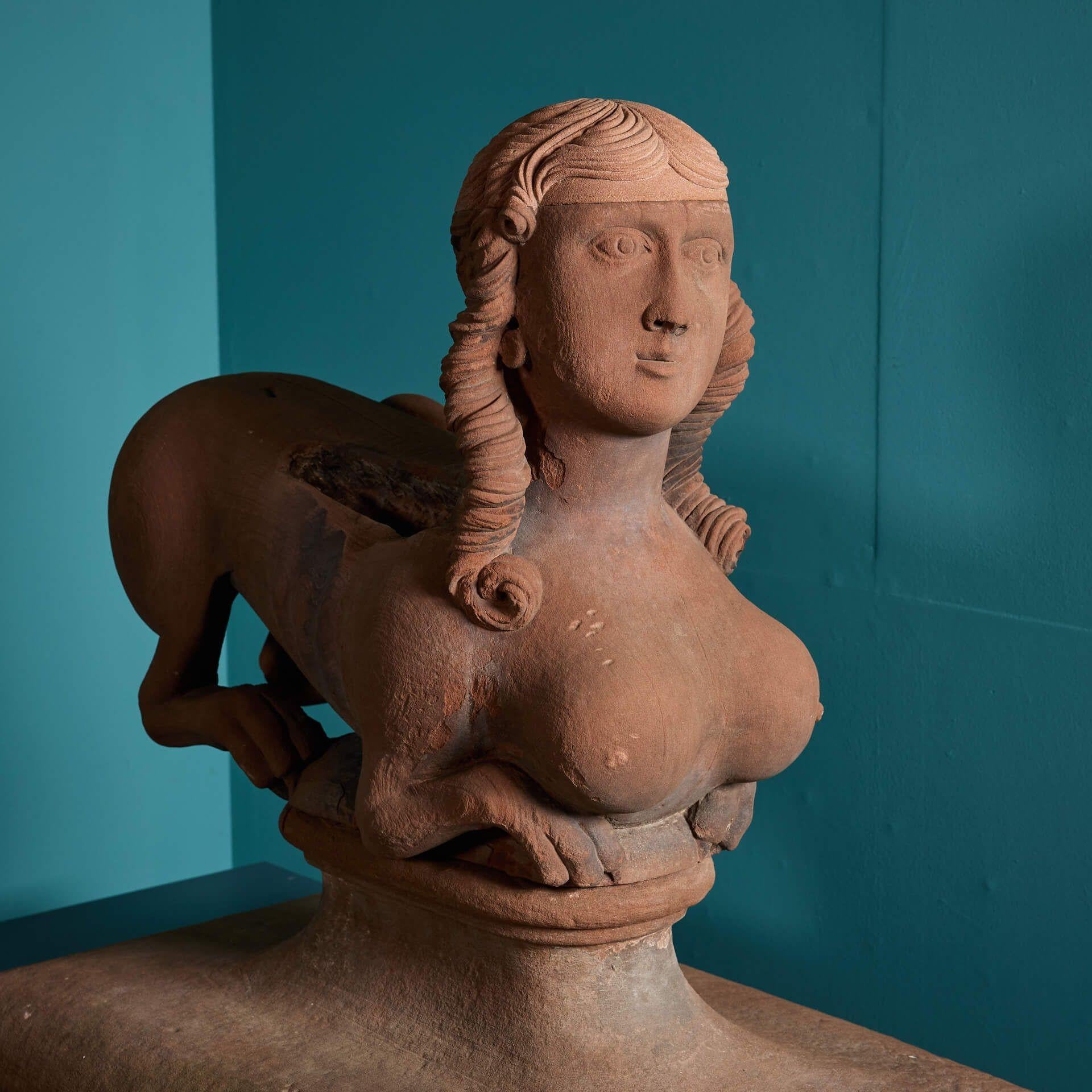 Pair of 18th Century Georgian Stone Sphinxes by James Gibbs For Sale 5