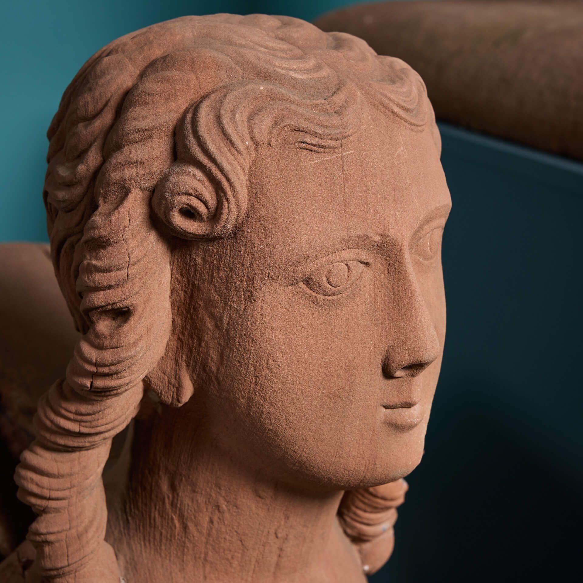 Pair of 18th Century Georgian Stone Sphinxes by James Gibbs For Sale 7