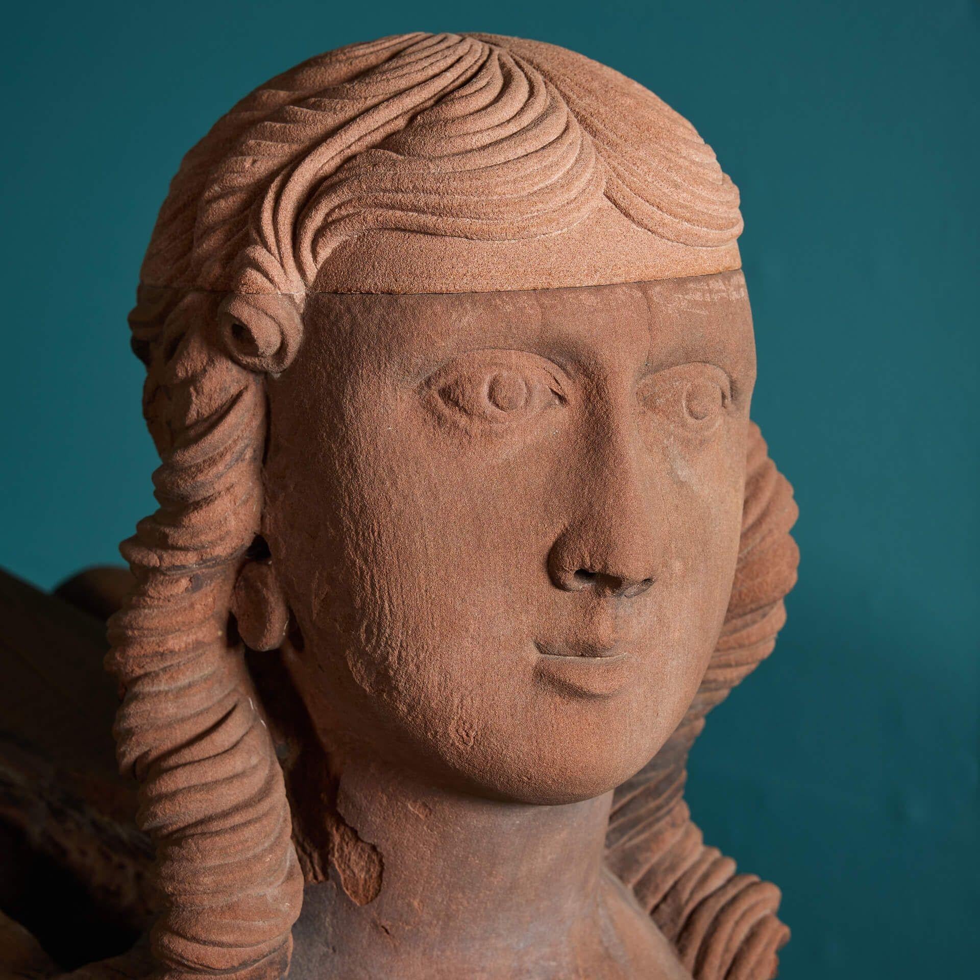 Pair of 18th Century Georgian Stone Sphinxes by James Gibbs For Sale 8
