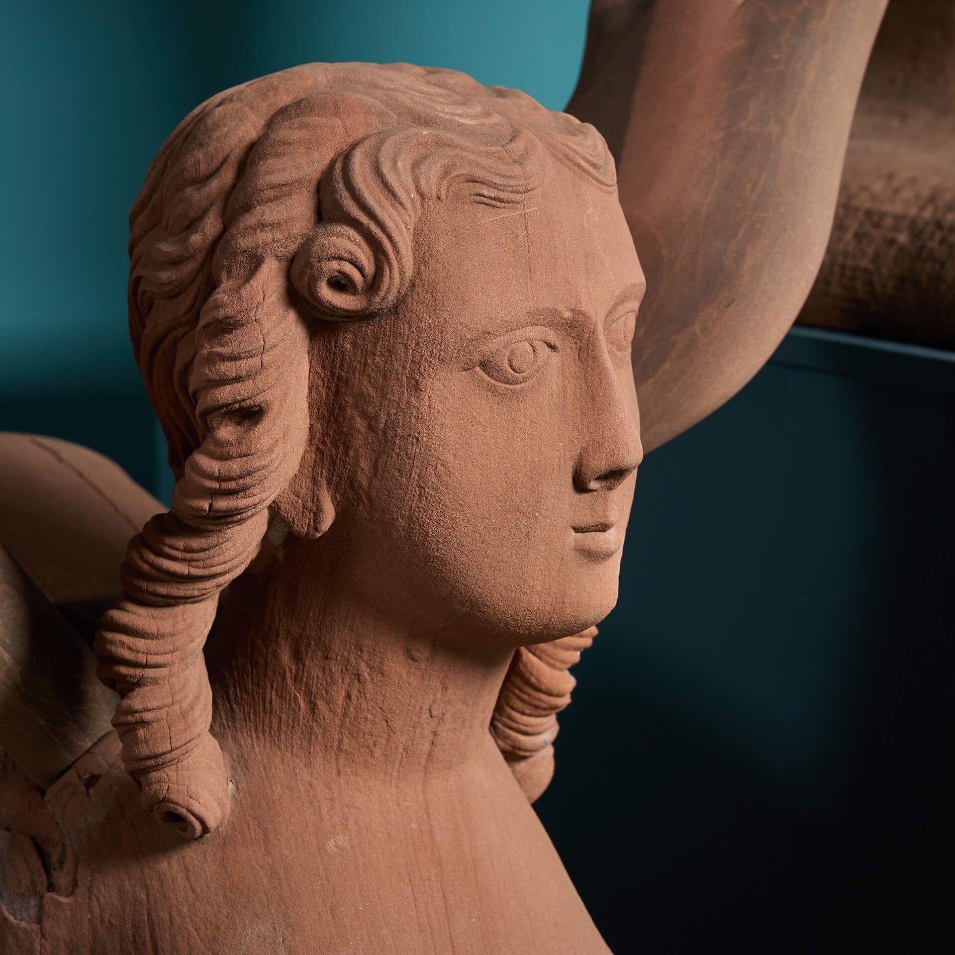 Pair of 18th Century Georgian Stone Sphinxes by James Gibbs For Sale 1