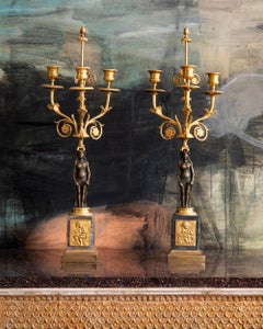 Pair of 18th Century Gustavian Candelabras