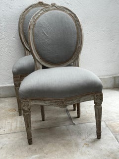 Pair of 18th Century Gustavian chairs, made in Stockholm