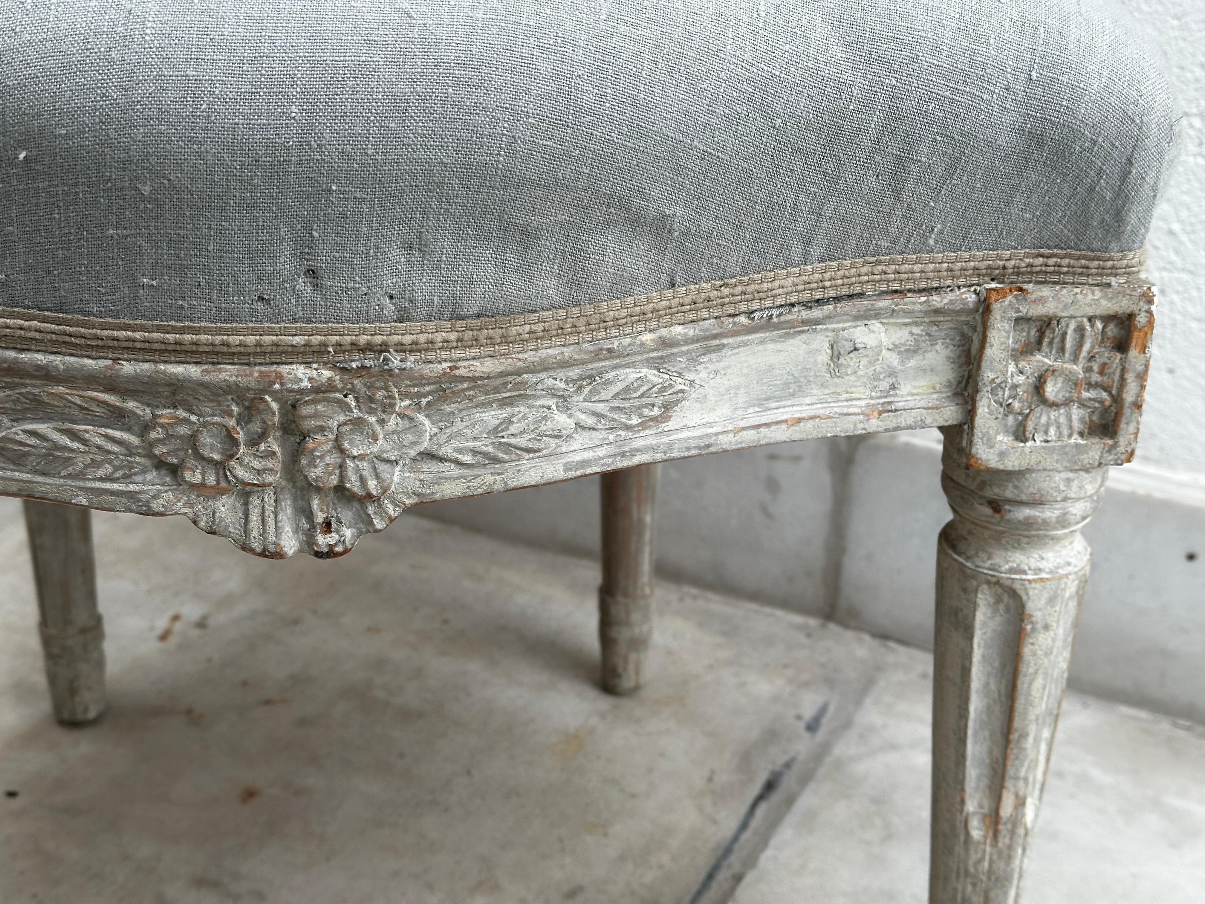 Birch Pair of 18th Century Gustavian chairs, made in Stockholm For Sale