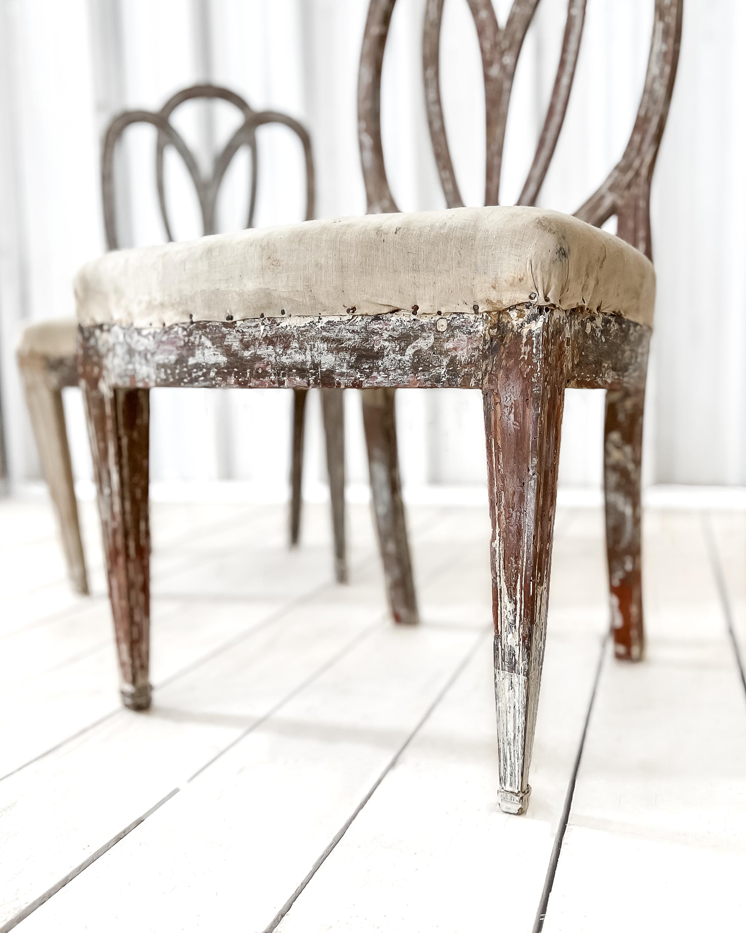 Pair of 18th Century Gustavian Side Chairs 5