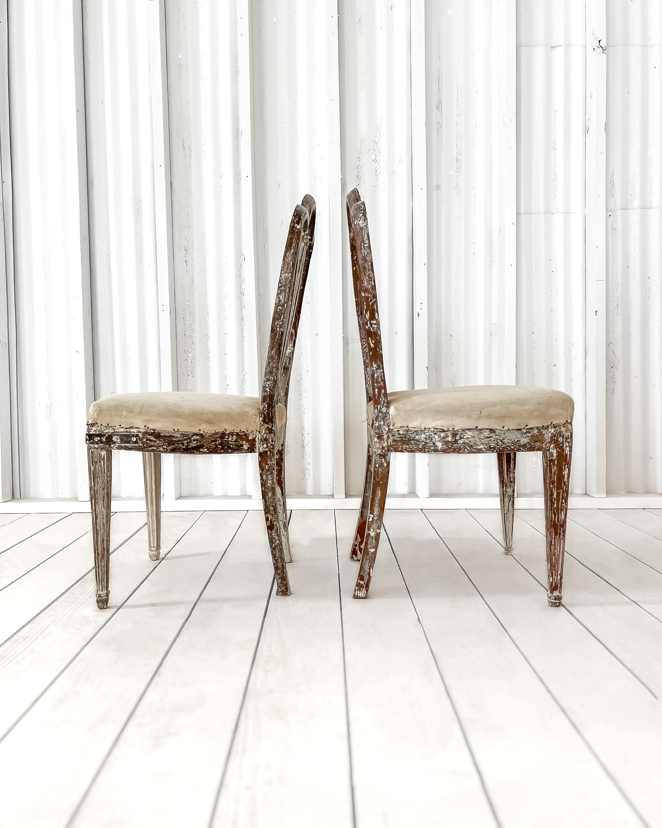Pair of 18th Century Gustavian Side Chairs 8