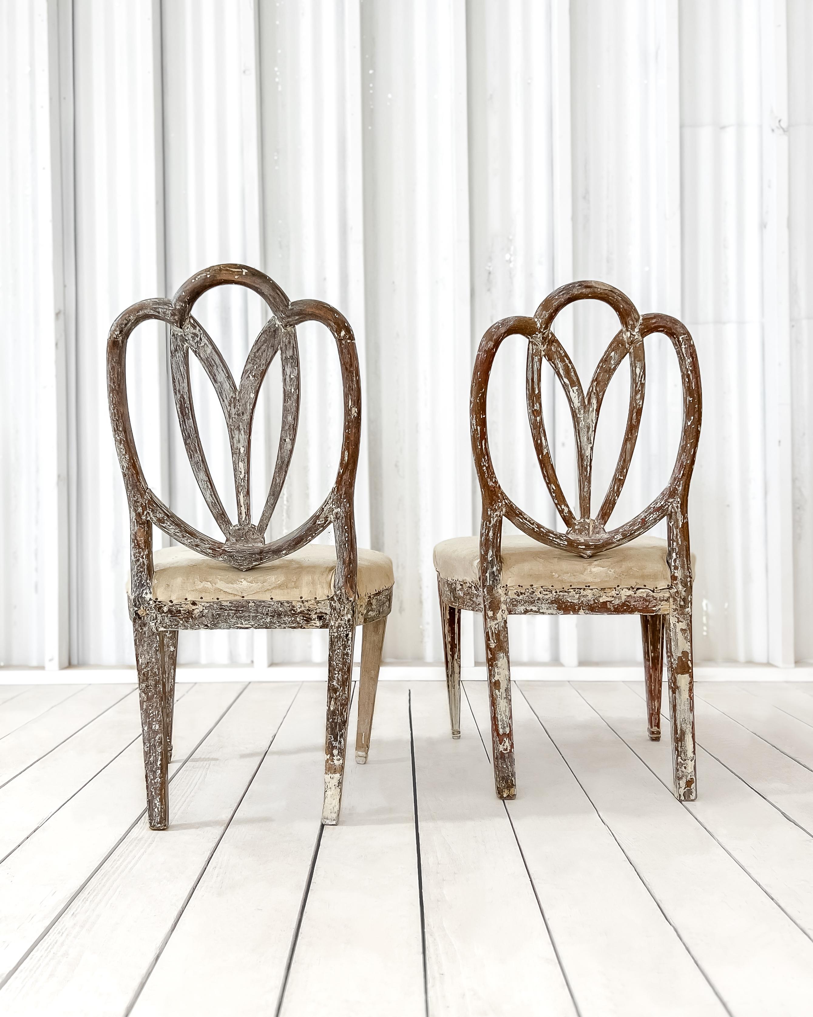 Pair of 18th Century Gustavian Side Chairs 9