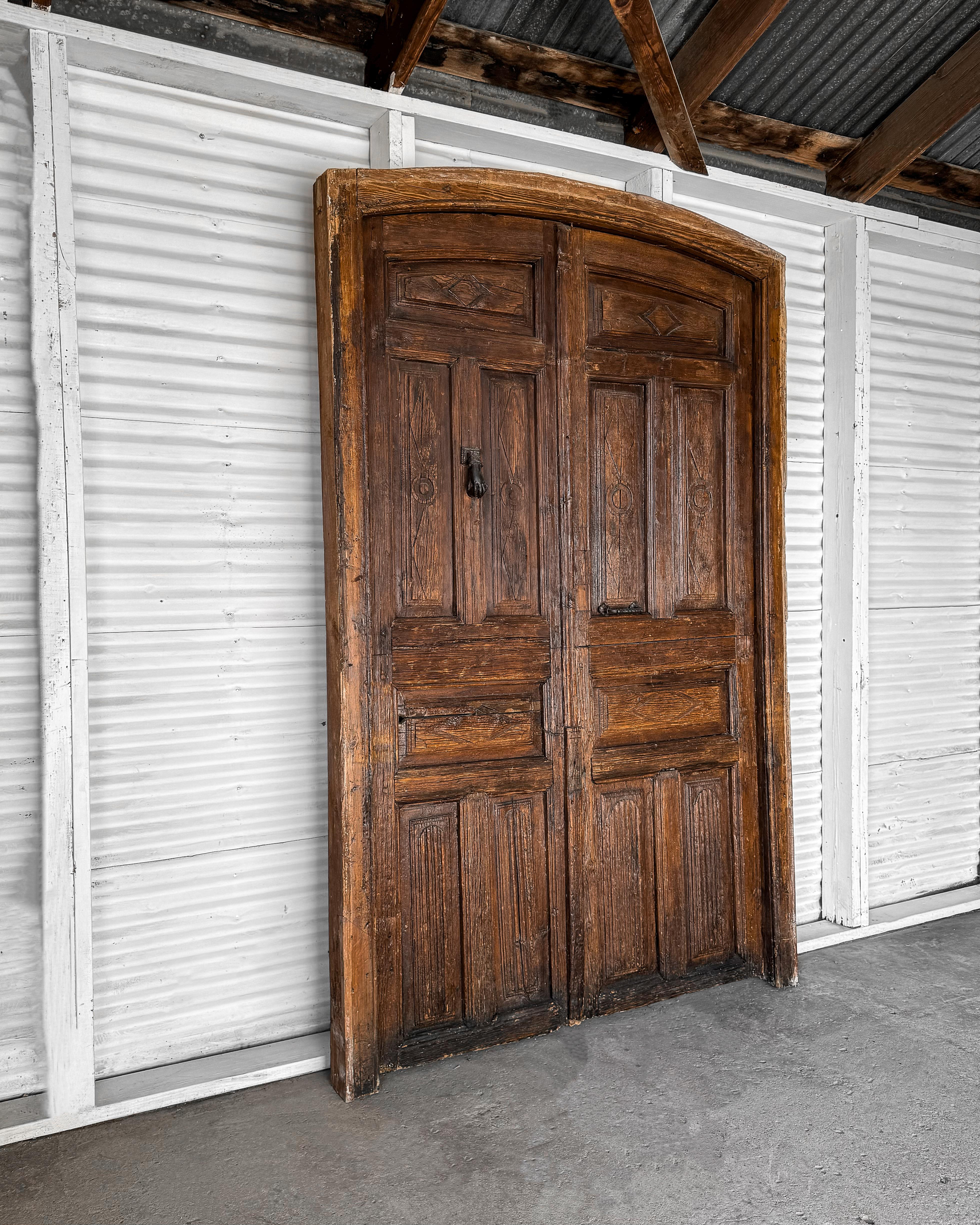 Spanish Pair of 18th Century Hacienda Entrance Doors